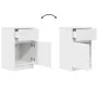 Mesillas de noche 2 uds. Madera de ingeniería blanca 39x35x65cm de , Mesitas de noche - Ref: Foro24-861320, Precio: 93,04 €, ...