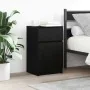 Mesillas de noche 2 uds. Madera de ingeniería negra 39x35x65 cm de , Mesitas de noche - Ref: Foro24-861322, Precio: 95,61 €, ...