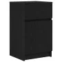 Mesillas de noche 2 uds. Madera de ingeniería negra 39x35x65 cm de , Mesitas de noche - Ref: Foro24-861322, Precio: 95,61 €, ...