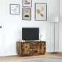 Mueble de TV con luces LED roble ahumado 100x41x50 cm de , Muebles TV - Ref: Foro24-861413, Precio: 103,37 €, Descuento: %