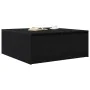 Mesa de centro con cajones roble negro 100x100x40 cm de , Mesas de centro - Ref: Foro24-3328400, Precio: 177,05 €, Descuento: %
