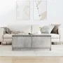 Mesa de centro con cajones gris hormigón 100x100x40 cm de , Mesas de centro - Ref: Foro24-3328402, Precio: 165,33 €, Descuent...