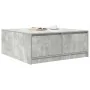 Center table with concrete gray drawers 100x100x40 cm by , Coffee table - Ref: Foro24-3328402, Price: 165,33 €, Discount: %