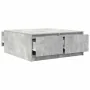Mesa de centro con cajones gris hormigón 100x100x40 cm de , Mesas de centro - Ref: Foro24-3328402, Precio: 165,33 €, Descuent...