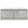Mesa de centro con cajones gris hormigón 100x100x40 cm de , Mesas de centro - Ref: Foro24-3328402, Precio: 165,33 €, Descuent...