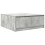 Mesa de centro con cajones gris hormigón 100x100x40 cm de , Mesas de centro - Ref: Foro24-3328402, Precio: 165,33 €, Descuent...