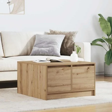 Mesa de centro con cajones roble artesanal 70,5x70x40 cm de , Mesas de centro - Ref: Foro24-3328416, Precio: 119,20 €, Descue...
