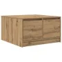 Mesa de centro con cajones roble artesanal 70,5x70x40 cm de , Mesas de centro - Ref: Foro24-3328416, Precio: 119,20 €, Descue...