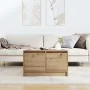 Mesa de centro con cajones roble artesanal 70,5x70x40 cm de , Mesas de centro - Ref: Foro24-3328416, Precio: 119,20 €, Descue...