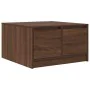 Mesa de centro con cajones roble marrón 70,5x70x40 cm de , Mesas de centro - Ref: Foro24-3328414, Precio: 105,10 €, Descuento: %