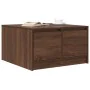 Mesa de centro con cajones roble marrón 70,5x70x40 cm de , Mesas de centro - Ref: Foro24-3328414, Precio: 105,10 €, Descuento: %