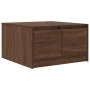 Mesa de centro con cajones roble marrón 70,5x70x40 cm de , Mesas de centro - Ref: Foro24-3328414, Precio: 105,10 €, Descuento: %