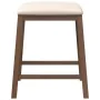 Bar chairs with cushions 2 units solid brown rubberwood by , Kitchen stools - Ref: Foro24-4102576, Price: 105,37 €, Discount: %