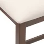 Bar chairs with cushions 2 units solid brown rubberwood by , Kitchen stools - Ref: Foro24-4102576, Price: 105,37 €, Discount: %