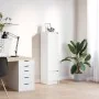 Aparador alto blanco 29,5x34x119,5 cm madera de ingeniería de , Aparadores - Ref: Foro24-861652, Precio: 71,63 €, Descuento: %