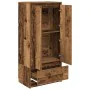 Armario con cajón de madera vieja 55,5x34x119,5 cm de , Aparadores - Ref: Foro24-861650, Precio: 91,65 €, Descuento: %