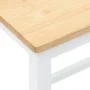 Sillas de bar 2 uds madera maciza blanca caucho de , Taburetes de cocina - Ref: Foro24-4102581, Precio: 106,66 €, Descuento: %