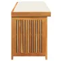 Cojines para exterior 150x50x60,5 cm madera maciza acacia de , Cajas de almacenaje para exteriores - Ref: Foro24-4106476, Pre...