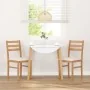 Sillas de comedor con cojines 2 uds madera maciza caucho de , Sillas de comedor - Ref: Foro24-4102419, Precio: 79,10 €, Descu...