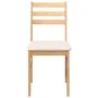 Sillas de comedor con cojines 2 uds madera maciza caucho de , Sillas de comedor - Ref: Foro24-4102419, Precio: 79,10 €, Descu...