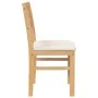 Sillas de comedor con cojines 2 uds madera maciza caucho de , Sillas de comedor - Ref: Foro24-4102419, Precio: 79,10 €, Descu...