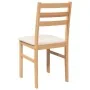 Sillas de comedor con cojines 2 uds madera maciza caucho de , Sillas de comedor - Ref: Foro24-4102419, Precio: 79,10 €, Descu...
