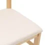 Sillas de comedor con cojines 2 uds madera maciza caucho de , Sillas de comedor - Ref: Foro24-4102419, Precio: 79,10 €, Descu...
