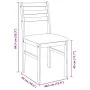 Sillas de comedor con cojines 2 uds madera maciza caucho de , Sillas de comedor - Ref: Foro24-4102419, Precio: 79,10 €, Descu...