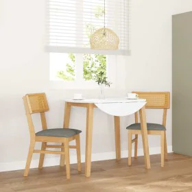 Sillas de comedor con cojines 2 uds madera maciza caucho de , Sillas de comedor - Ref: Foro24-4102465, Precio: 166,58 €, Desc...