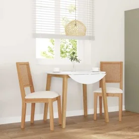 Sillas de comedor con cojines 2 uds madera maciza caucho de , Sillas de comedor - Ref: Foro24-4102478, Precio: 175,12 €, Desc...