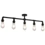 Lámpara de techo negra con 5 bombillas E27 de , Lámparas - Ref: Foro24-281629, Precio: 62,58 €, Descuento: %