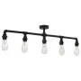 Lámpara de techo negra con 5 bombillas E27 de , Lámparas - Ref: Foro24-281629, Precio: 62,58 €, Descuento: %