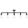 Lámpara de techo negra con 5 bombillas E27 de , Lámparas - Ref: Foro24-281629, Precio: 62,58 €, Descuento: %