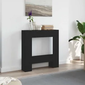 Borde de chimenea madera ingeniería roble negro 81x18x82 cm de , Accesorios para hornos de leña y chimeneas - Ref: Foro24-865...