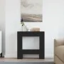 Borde de chimenea madera ingeniería roble negro 81x18x82 cm de , Accesorios para hornos de leña y chimeneas - Ref: Foro24-865...