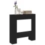 Borde de chimenea madera ingeniería roble negro 81x18x82 cm de , Accesorios para hornos de leña y chimeneas - Ref: Foro24-865...