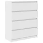 Aparador madera de ingeniería blanco 80x35x99 cm de , Aparadores - Ref: Foro24-3328480, Precio: 128,77 €, Descuento: %