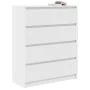Aparador madera de ingeniería blanco 80x35x99 cm de , Aparadores - Ref: Foro24-3328480, Precio: 128,77 €, Descuento: %