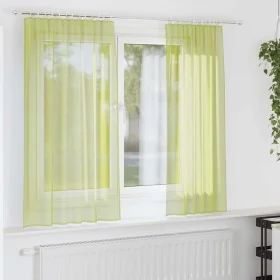 Cortinas de gasa con trabillas 2 uds. verde manzana by , Curtains and curtains - Ref: Foro24-4102251, Price: 12,93 €, Discoun...