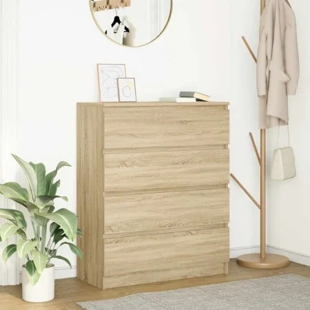 Aparador roble Sonoma 80x35x99 cm madera de ingeniería de , Aparadores - Ref: Foro24-3328482, Precio: 127,06 €, Descuento: %