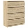 Aparador roble Sonoma 80x35x99 cm madera de ingeniería de , Aparadores - Ref: Foro24-3328482, Precio: 127,06 €, Descuento: %
