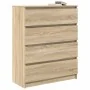 Aparador roble Sonoma 80x35x99 cm madera de ingeniería de , Aparadores - Ref: Foro24-3328482, Precio: 127,06 €, Descuento: %
