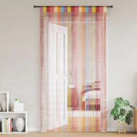 Cortinas de tiras 2 uds multicolor 140x250 cm de , Cortinas y visillos - Ref: Foro24-4102038, Precio: 17,75 €, Descuento: %