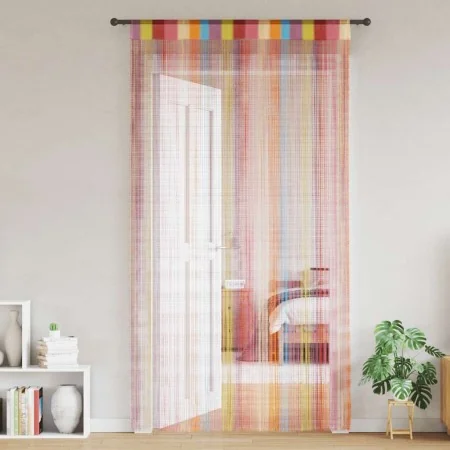 Cortinas de tiras 2 uds multicolor 140x250 cm de , Cortinas y visillos - Ref: Foro24-4102038, Precio: 17,75 €, Descuento: %