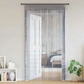 Cortinas de tiras 2 uds gris claro 140x250 cm de , Cortinas y visillos - Ref: Foro24-4102050, Precio: 17,90 €, Descuento: %