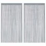 Cortinas de tiras 2 uds gris claro 140x250 cm de , Cortinas y visillos - Ref: Foro24-4102050, Precio: 17,90 €, Descuento: %
