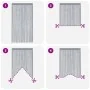Cortinas de tiras 2 uds gris claro 140x250 cm de , Cortinas y visillos - Ref: Foro24-4102050, Precio: 17,90 €, Descuento: %