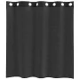 Cortinas de gasa con ojales 2 uds negro 140x140 cm de , Cortinas y visillos - Ref: Foro24-4102059, Precio: 13,23 €, Descuento: %