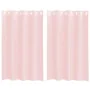 Cortinas de gasa con ojales 2 uds rosa claro 140x175 cm de , Cortinas y visillos - Ref: Foro24-4102084, Precio: 13,98 €, Desc...