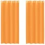 Cortinas de gasa con ojales 2 uds naranja 140x245 cm de , Cortinas y visillos - Ref: Foro24-4102092, Precio: 15,04 €, Descuen...